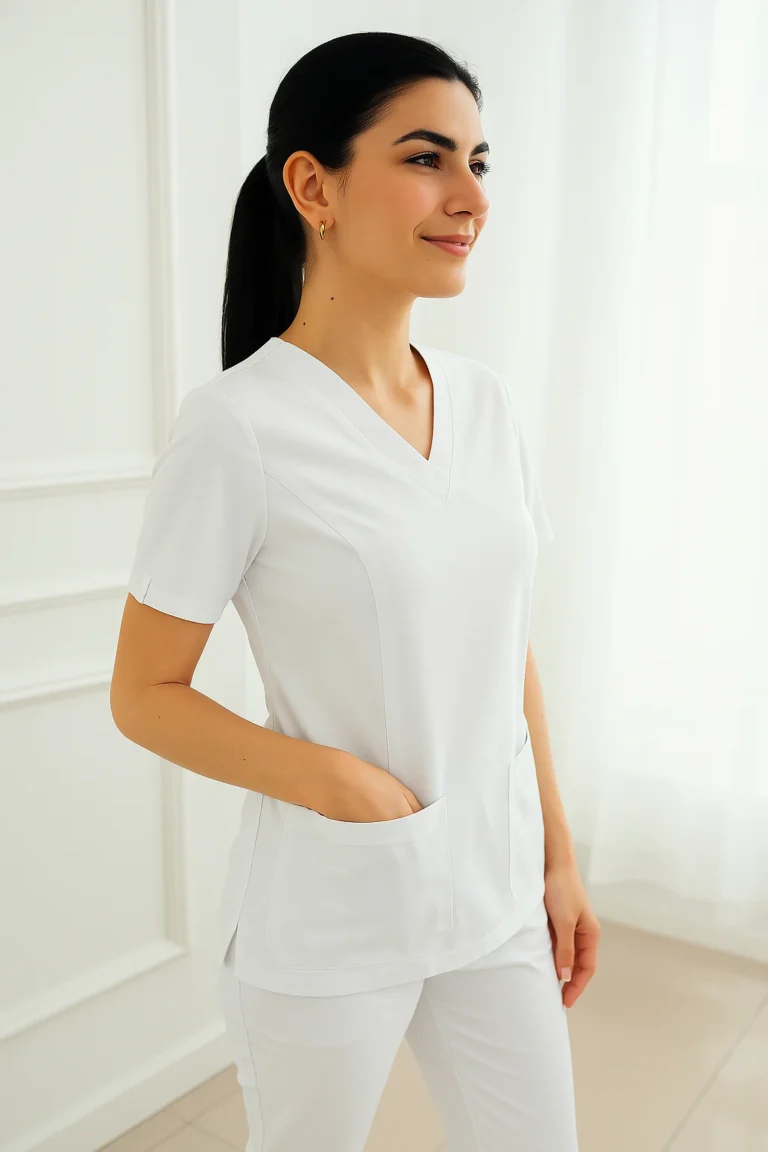 Moda na biało – jak ożywić stylizację medyczną oraz kosmetyczną? Odzież medyczna i kosmetyczna.