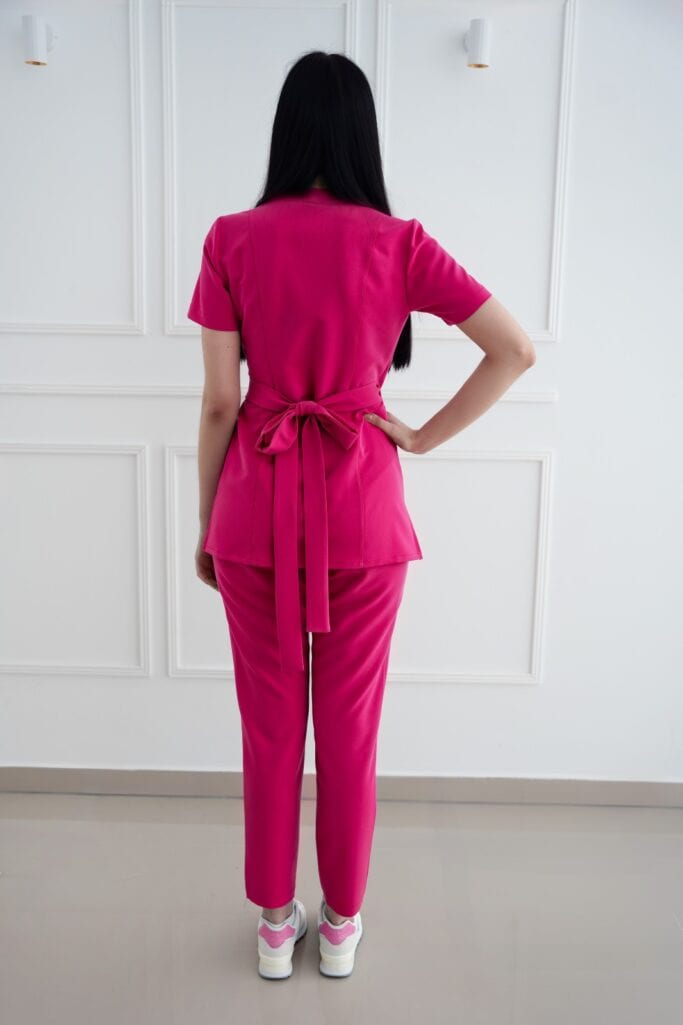 Tunika Medyczna - Magenta Scrabme