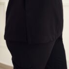 Bluzka Medyczna Premium – Black Scrabme – Slit Pocket-3