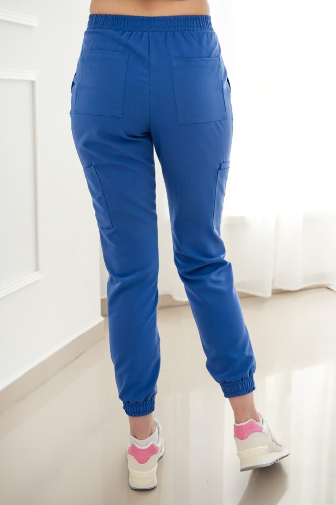 Spodnie Medyczne Joggery – Blue Scrabme