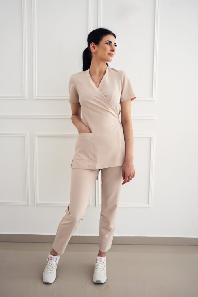 Tunika Medyczna - Latte Scrabme