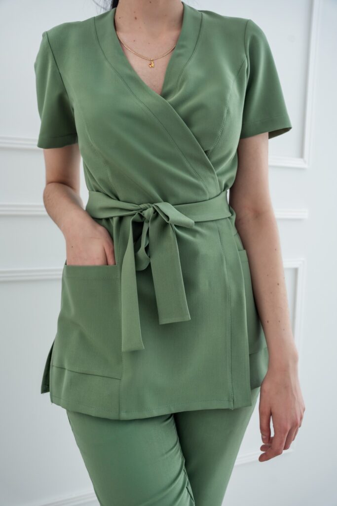 Tunika Medyczna - Green Scrabme