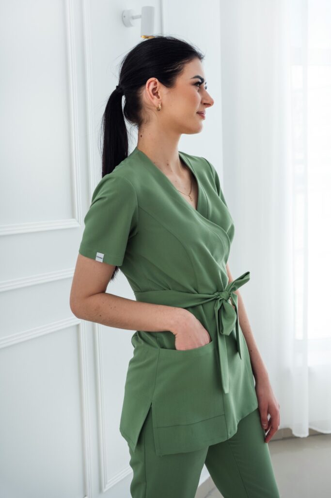 Tunika Medyczna - Green Scrabme