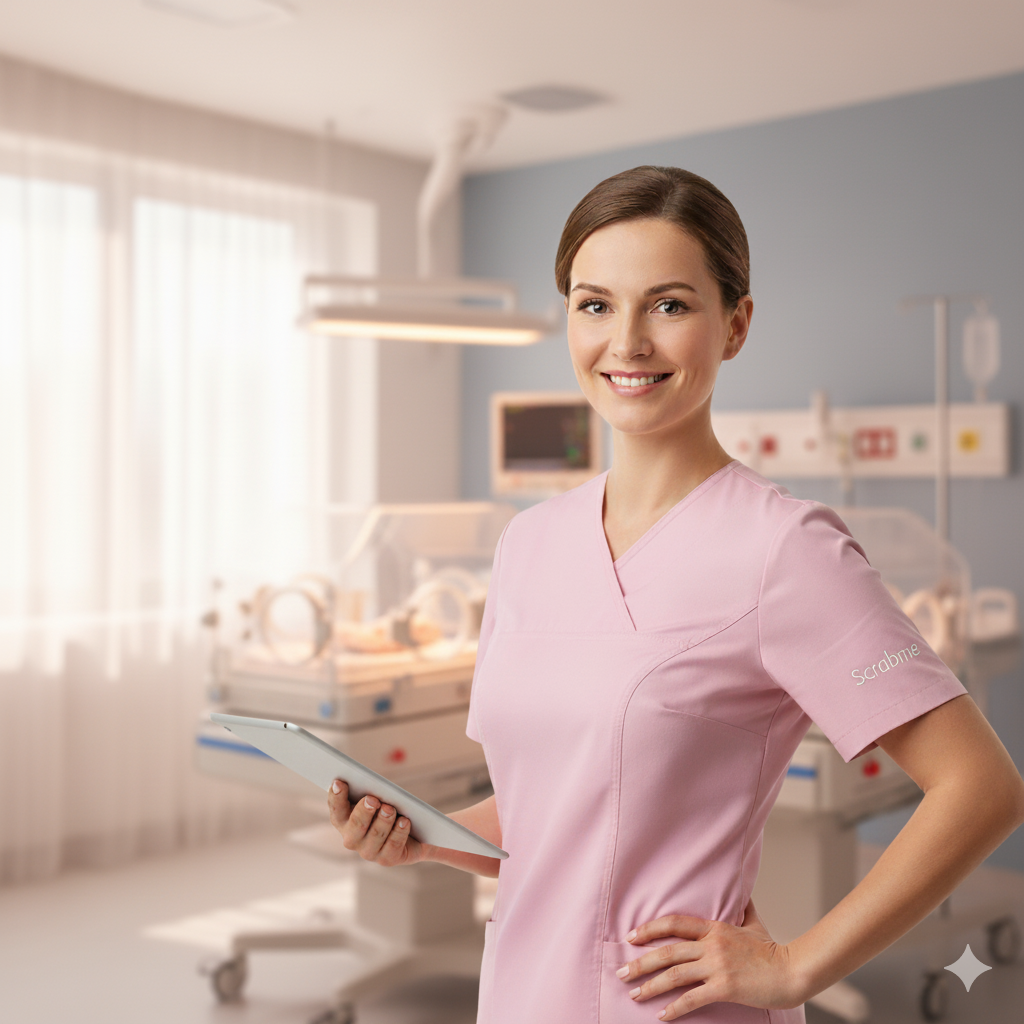 Różowa-bluza-medyczna