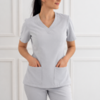 bluza medyczna silver grey