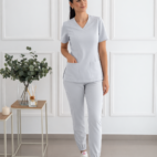 bluza medyczna silver grey