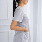 bluza medyczna front szara