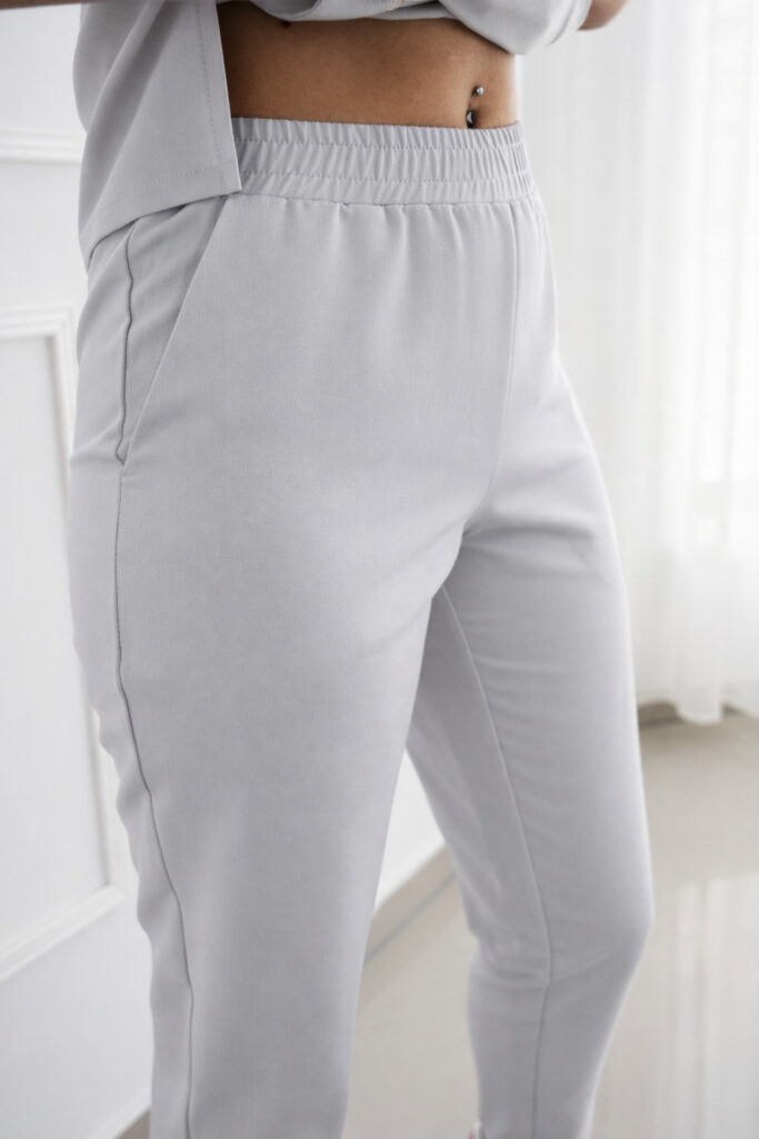 spodnie medyczne szare