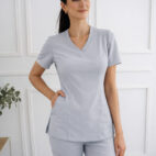 bluza medyczna szara slit