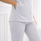 bluza medyczna szara slit