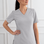 Bluza medyczna Silver Grey slit pocket