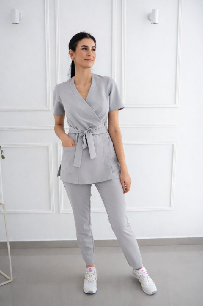 tunika medyczna szara