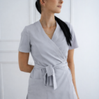 tunika medyczna silver grey
