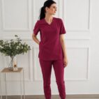 bluza medyczna różowa