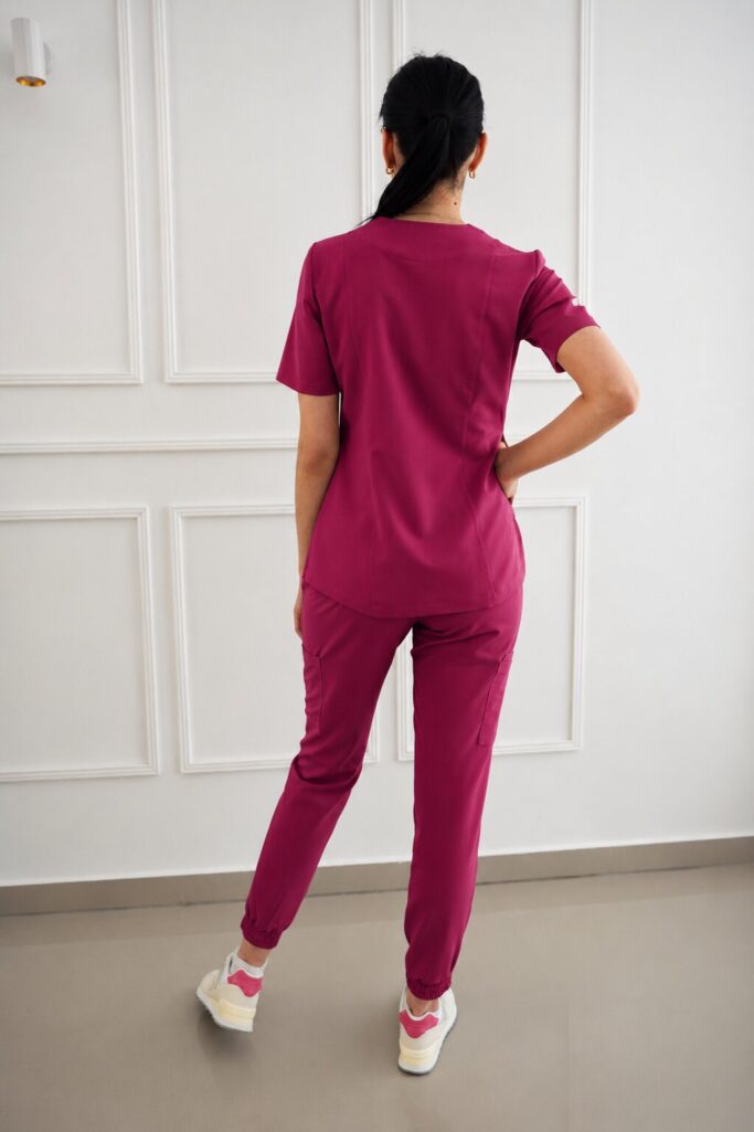bluza medyczna różowa