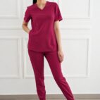 bluza medyczna różowa