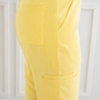 Spodnie medyczne proste butter yellow