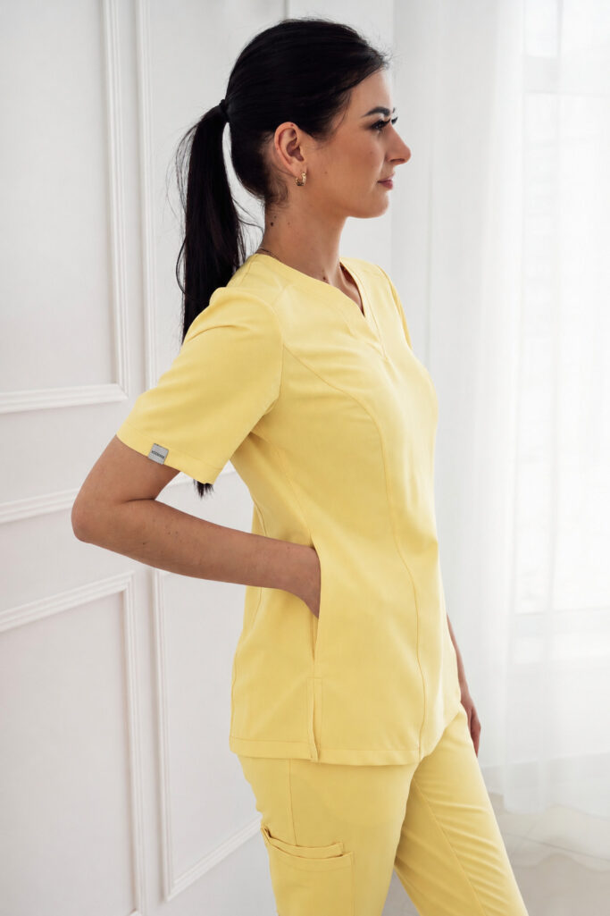 Bluza medyczna butter yellow