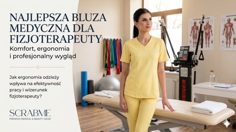 bluza medyczna żółta